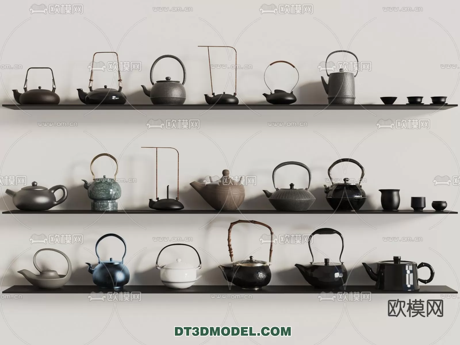 TEAPOT SET 3D MODELS – 046