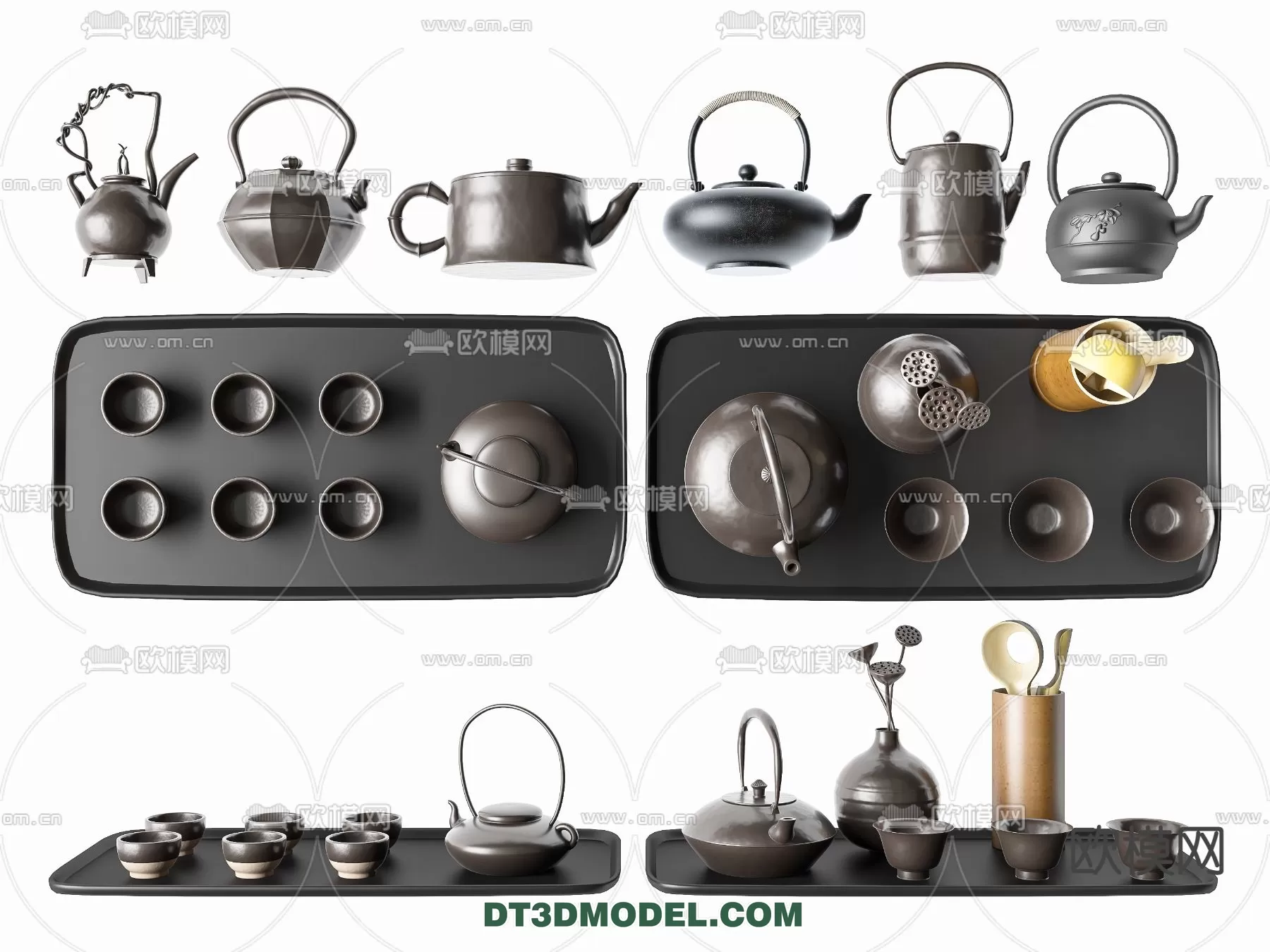 TEAPOT SET 3D MODELS – 048