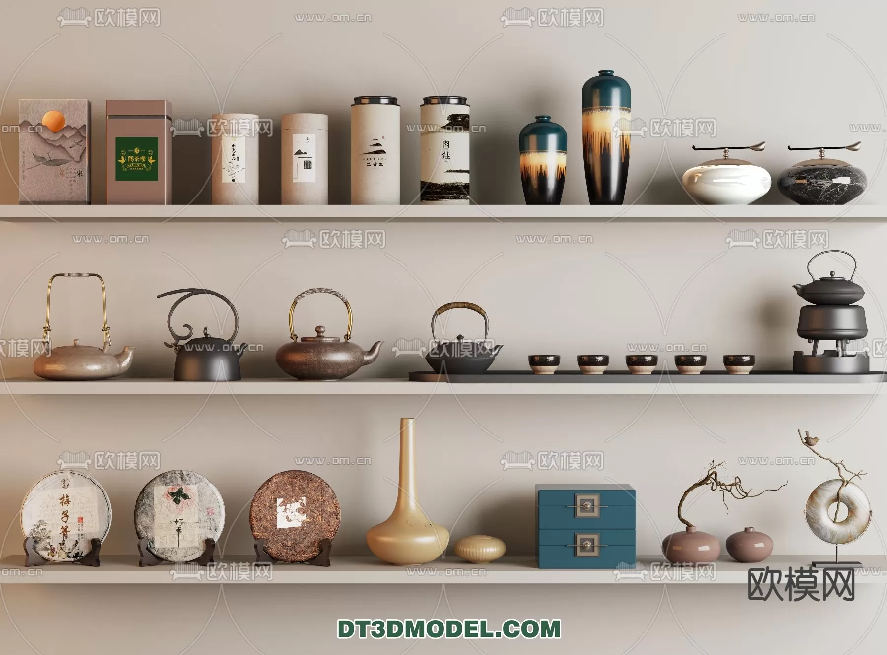 TEAPOT SET 3D MODELS – 055