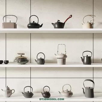 TEAPOT SET 3D MODELS – 072