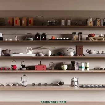 TEAPOT SET 3D MODELS – 084