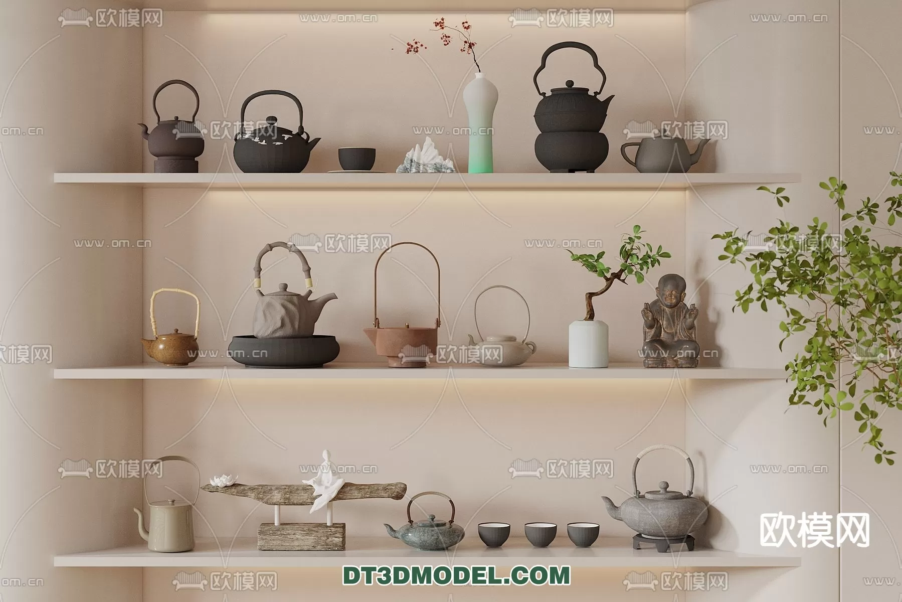 TEAPOT SET 3D MODELS – 086