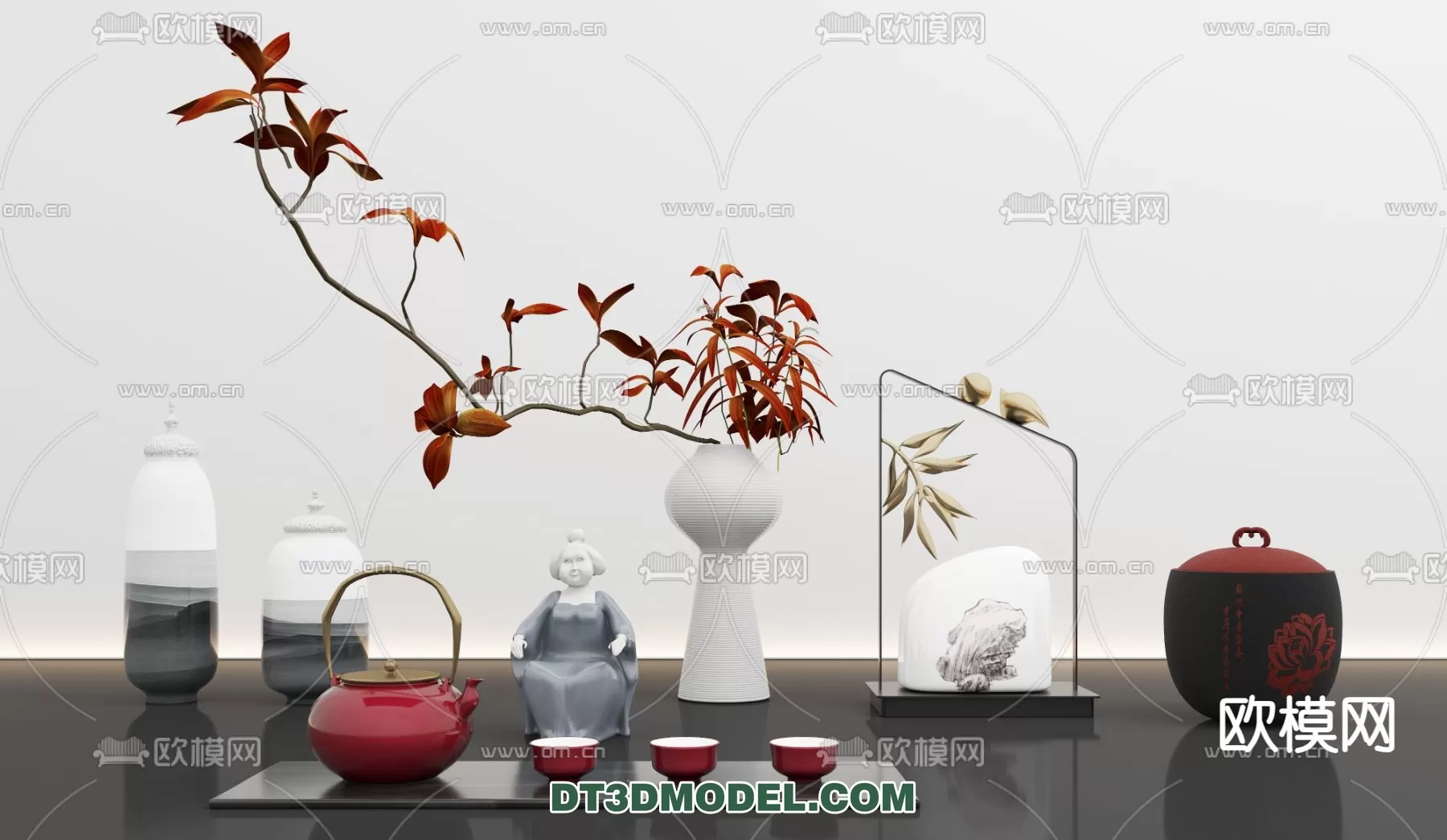 TEAPOT SET 3D MODELS – 092