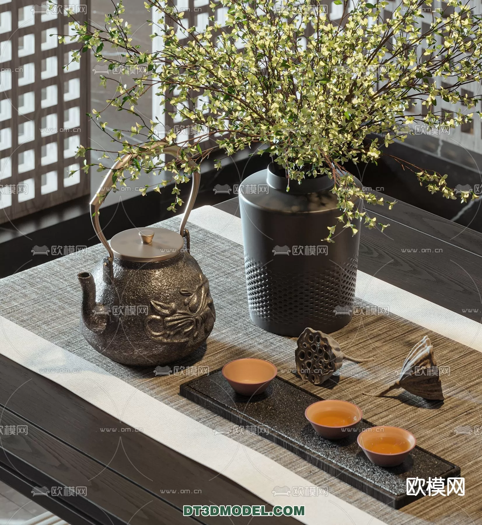 TEAPOT SET 3D MODELS – 096