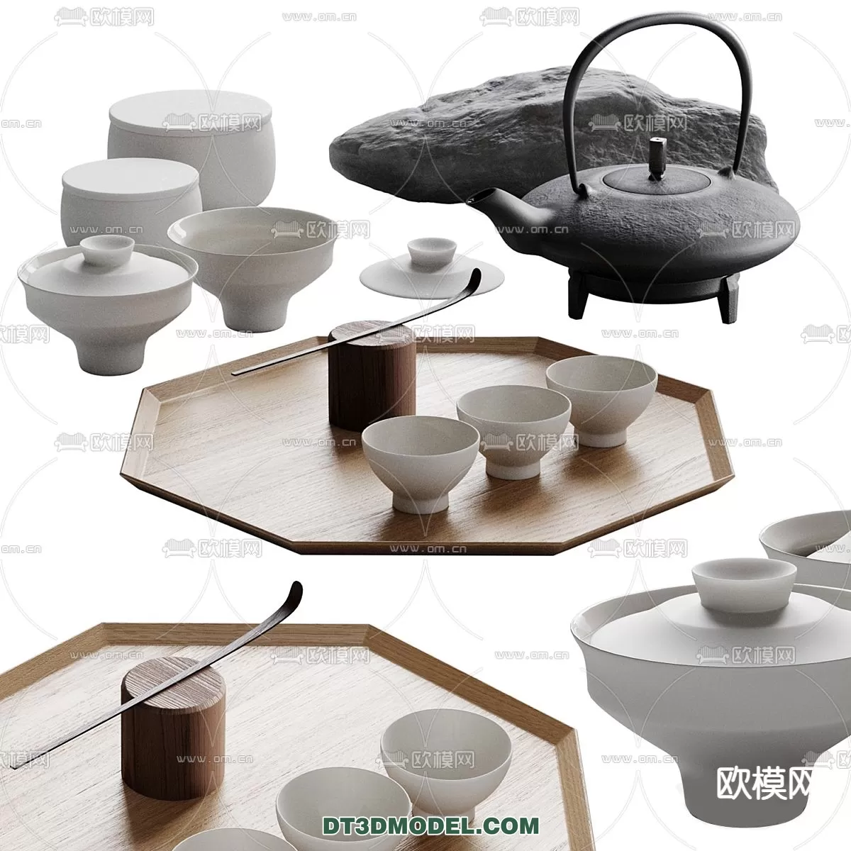 TEAPOT SET 3D MODELS – 099