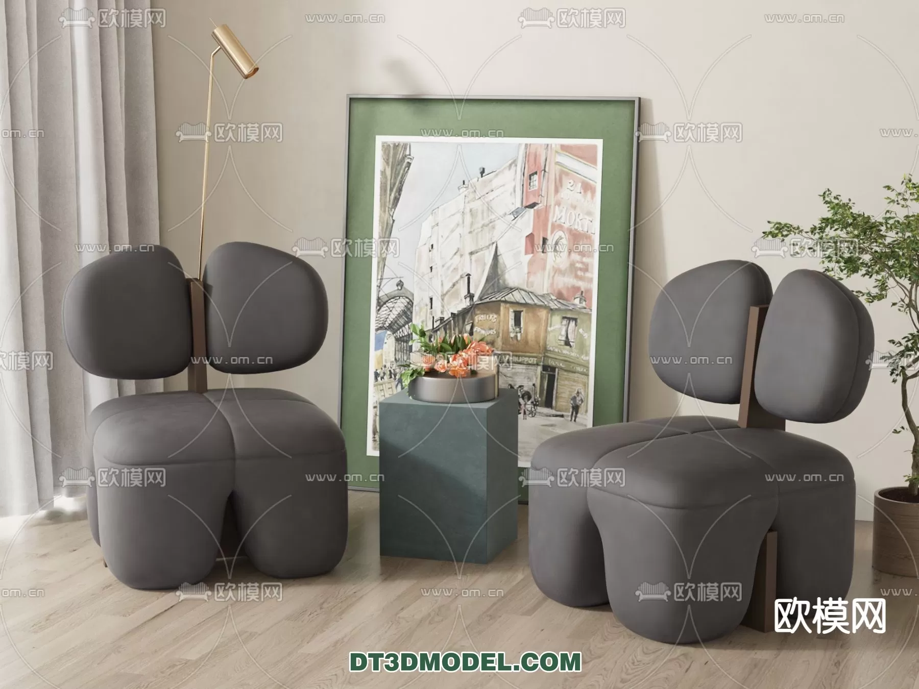 ARMCHAIR 3D MODELS – MODERN STYLE – 0029
