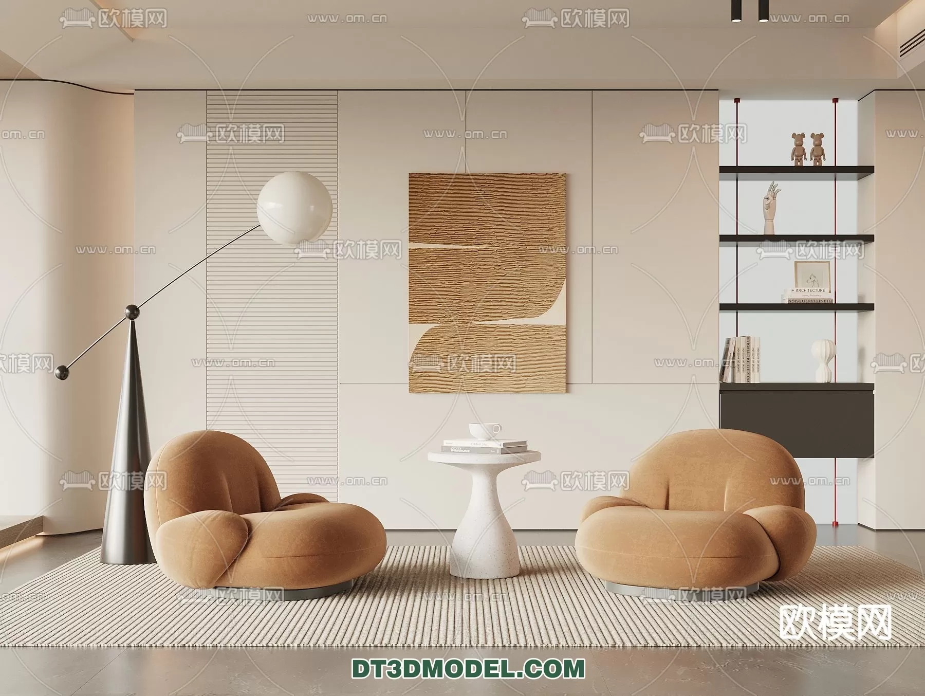 ARMCHAIR 3D MODELS – MODERN STYLE – 0042