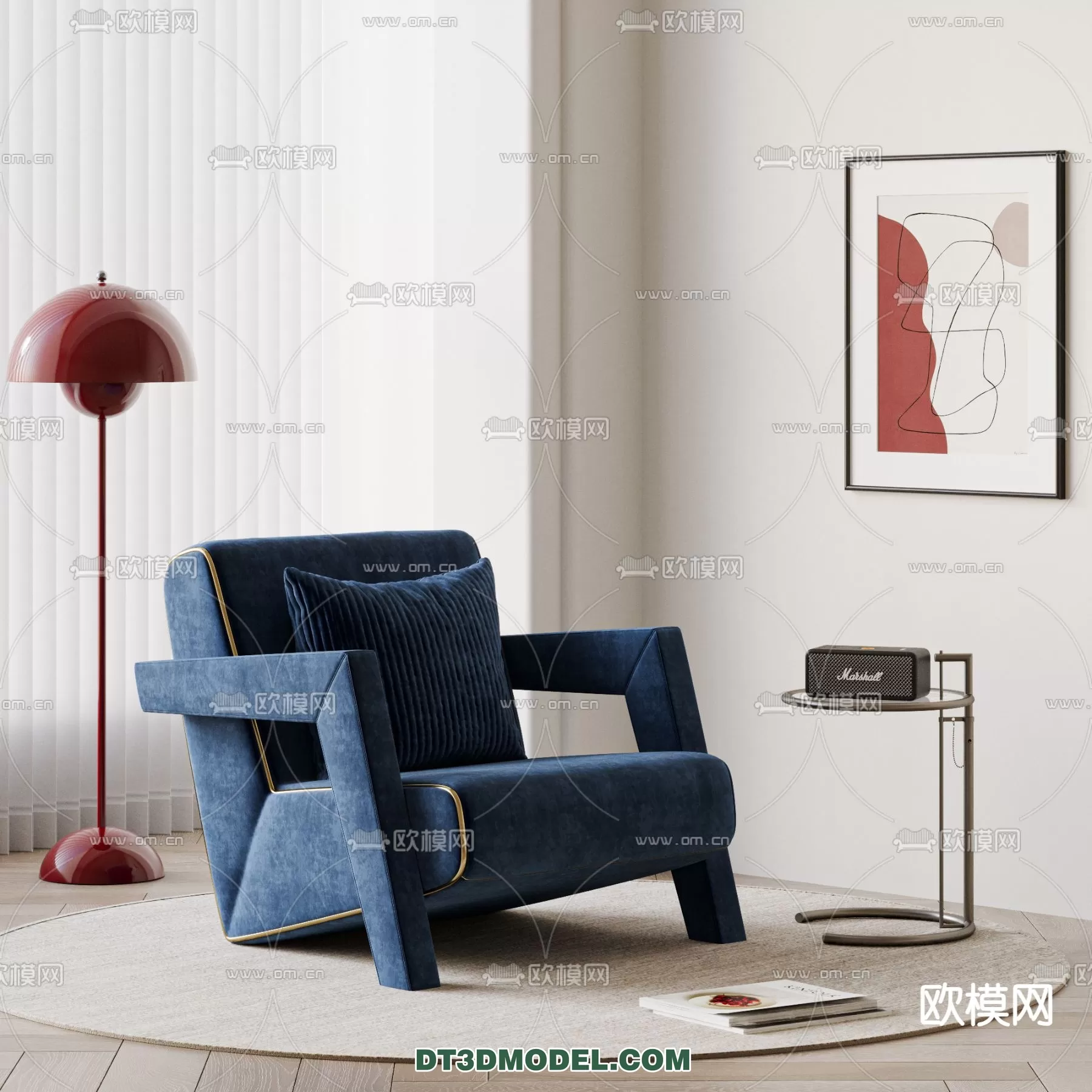 ARMCHAIR 3D MODELS – MODERN STYLE – 0044
