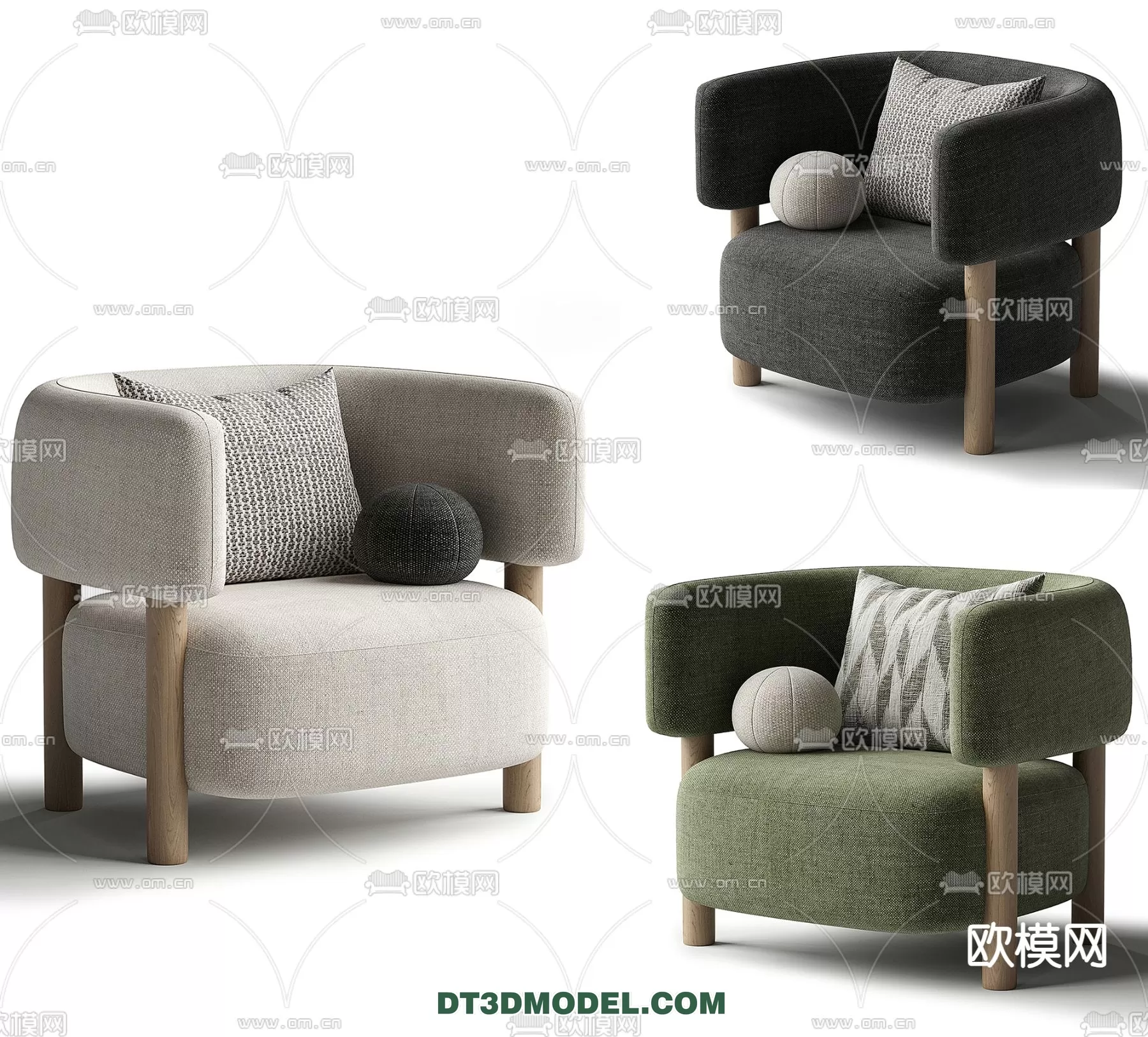 ARMCHAIR 3D MODELS – MODERN STYLE – 0046