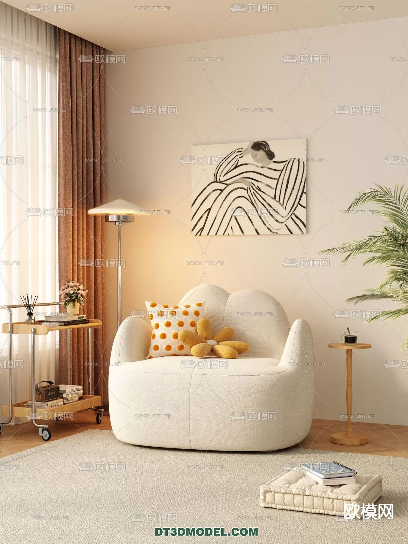 ARMCHAIR 3D MODELS – MODERN STYLE – 0061