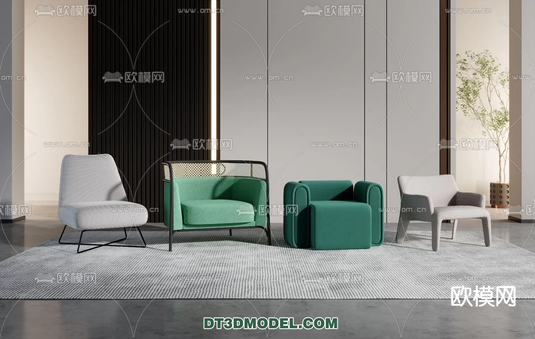 ARMCHAIR 3D MODELS – MODERN STYLE – 0062