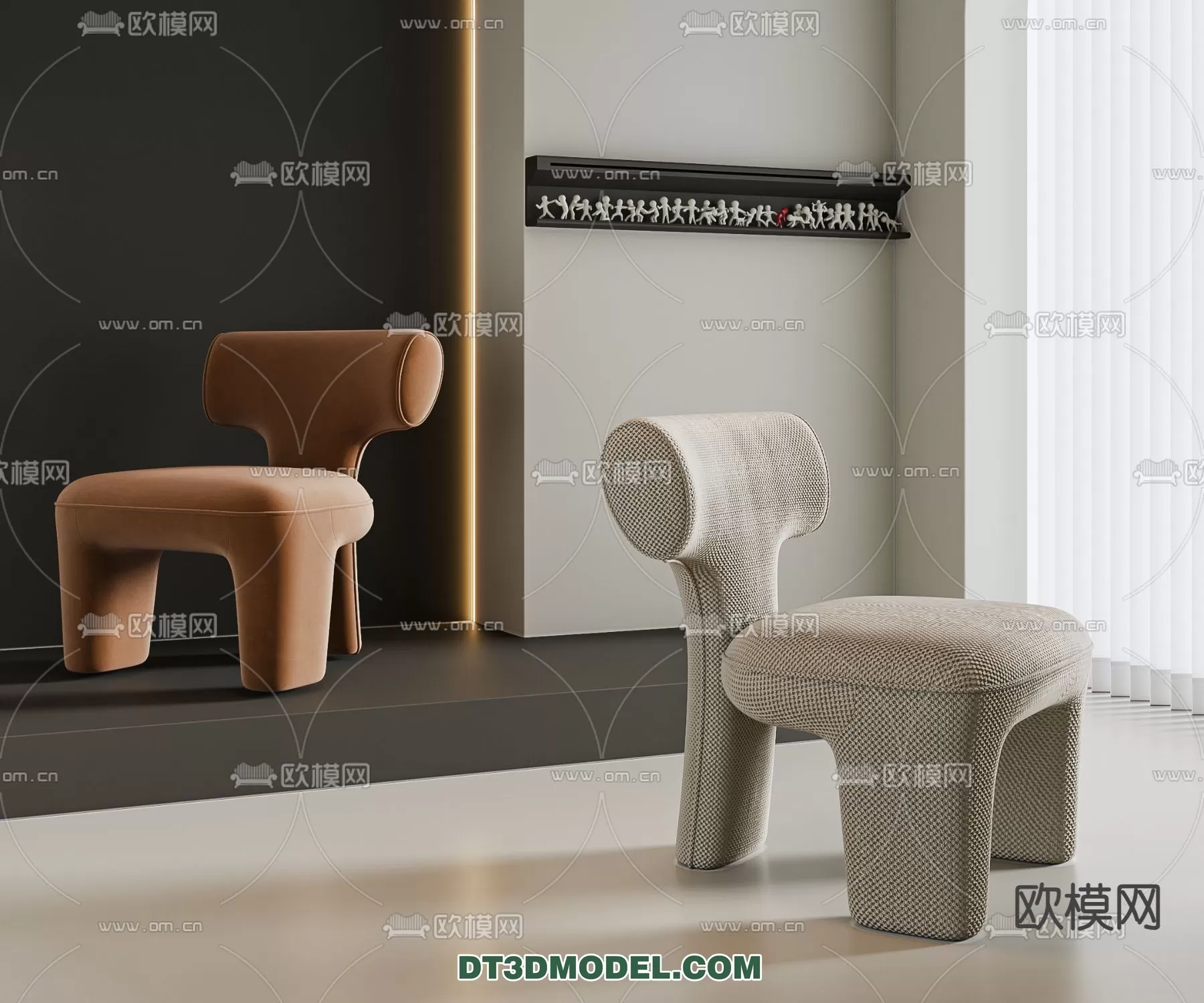 ARMCHAIR 3D MODELS – MODERN STYLE – 0067