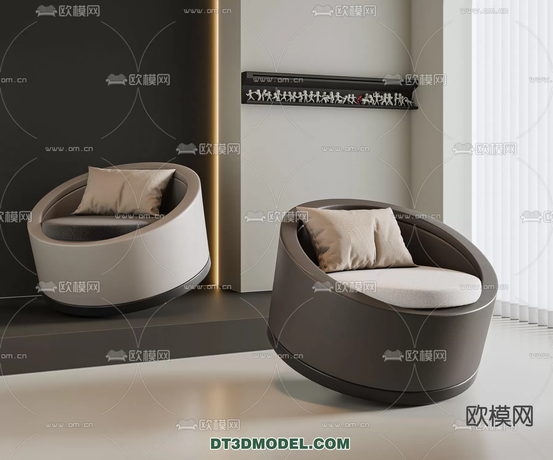 ARMCHAIR 3D MODELS – MODERN STYLE – 0068