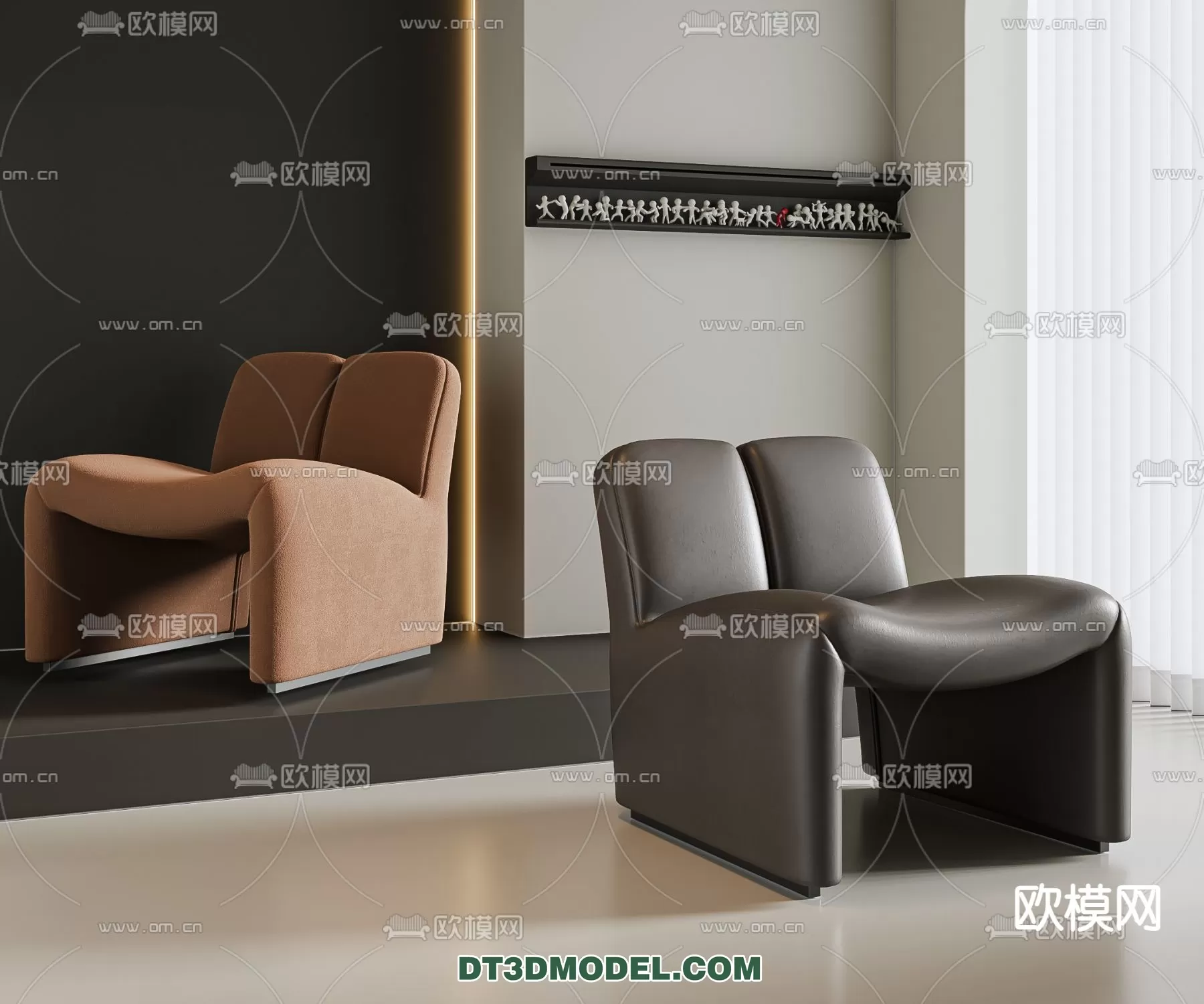 ARMCHAIR 3D MODELS – MODERN STYLE – 0069