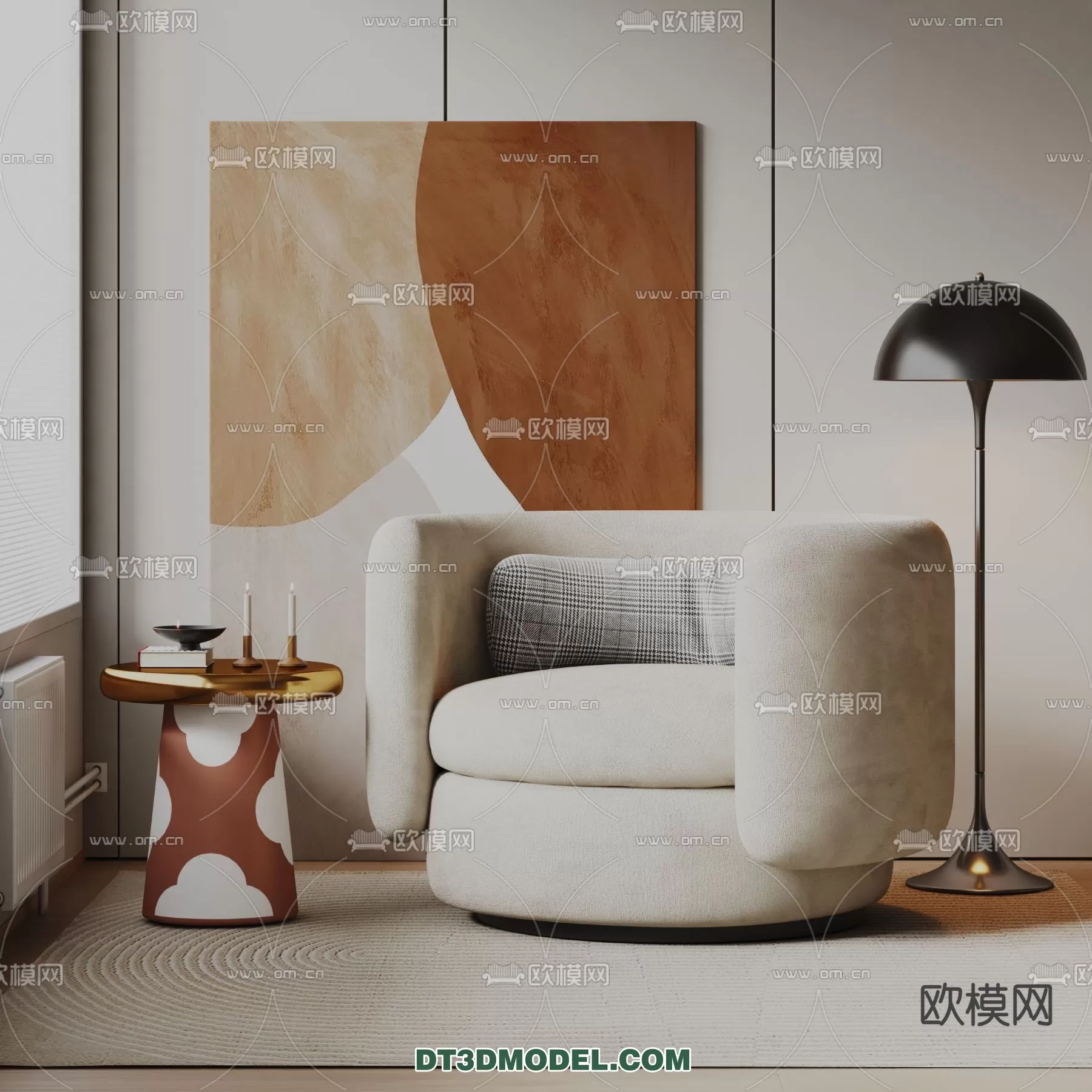 ARMCHAIR 3D MODELS – MODERN STYLE – 0075