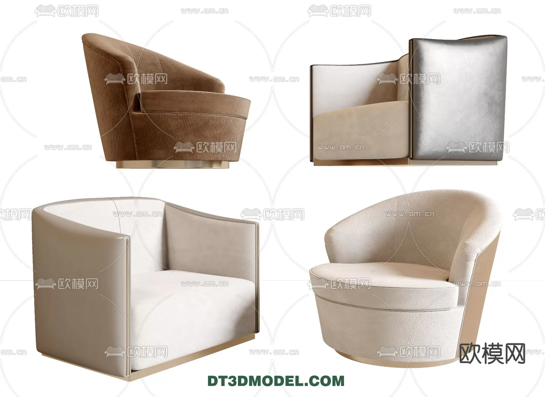 ARMCHAIR 3D MODELS – MODERN STYLE – 0078