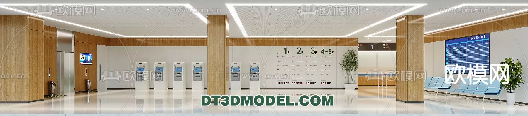 HOSPITAL 3D SCENES – MODERN – 0008