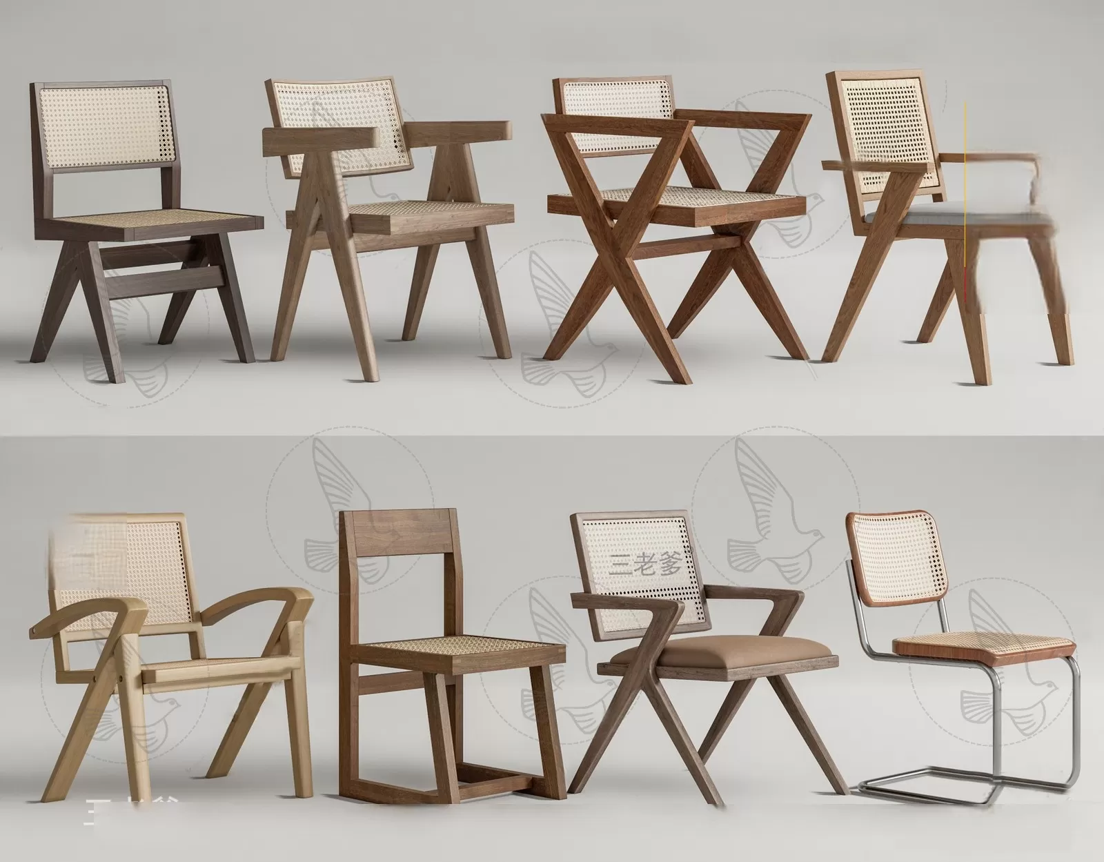 WOODEN – NATURAL – CHAIR 3D MODELS – 003