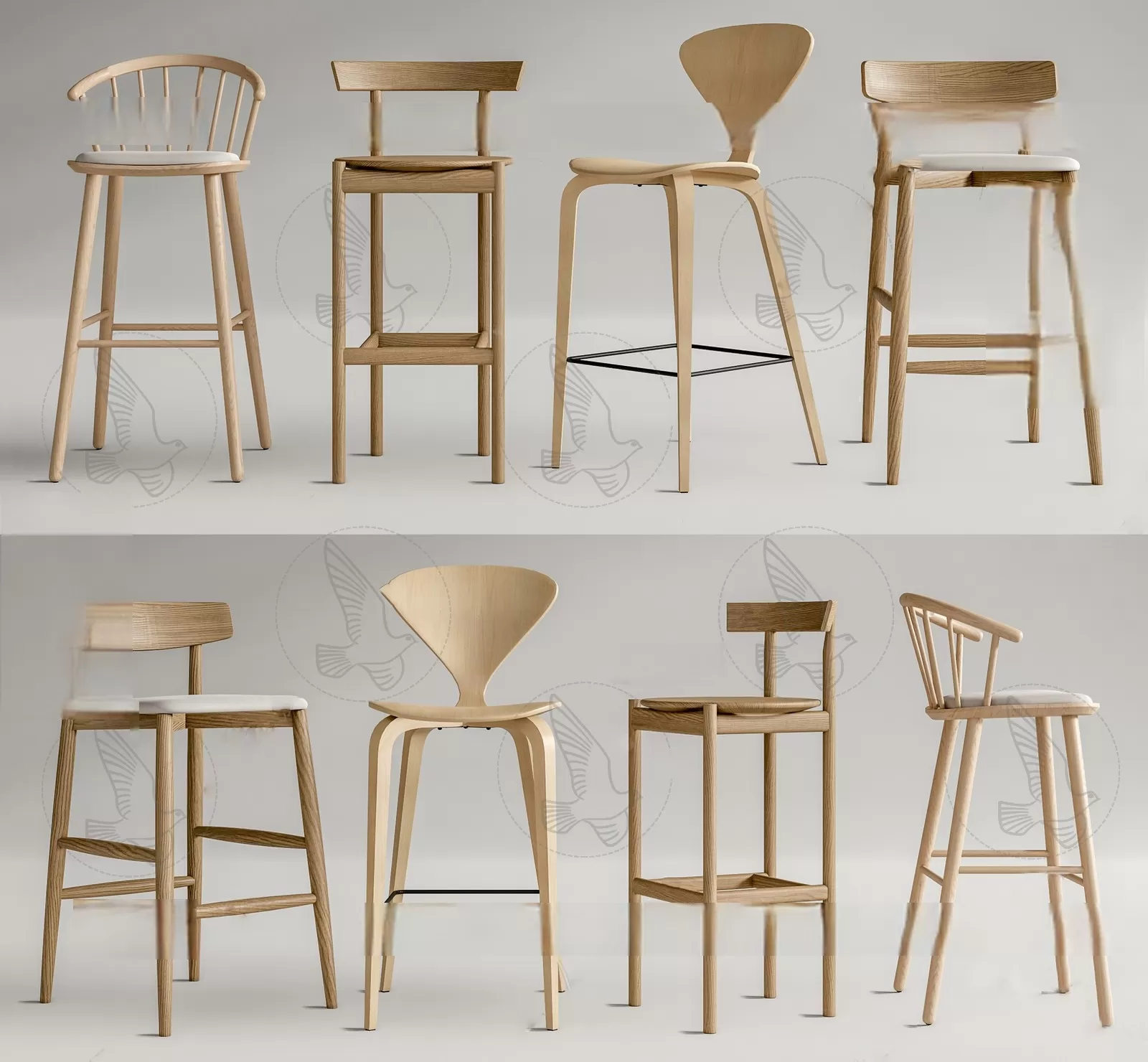 WOODEN – NATURAL – CHAIR 3D MODELS – 007