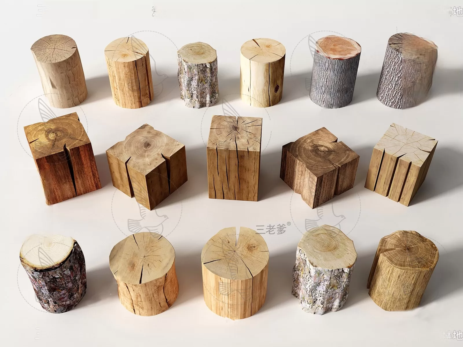 WOODEN – NATURAL – CHAIR 3D MODELS – 012