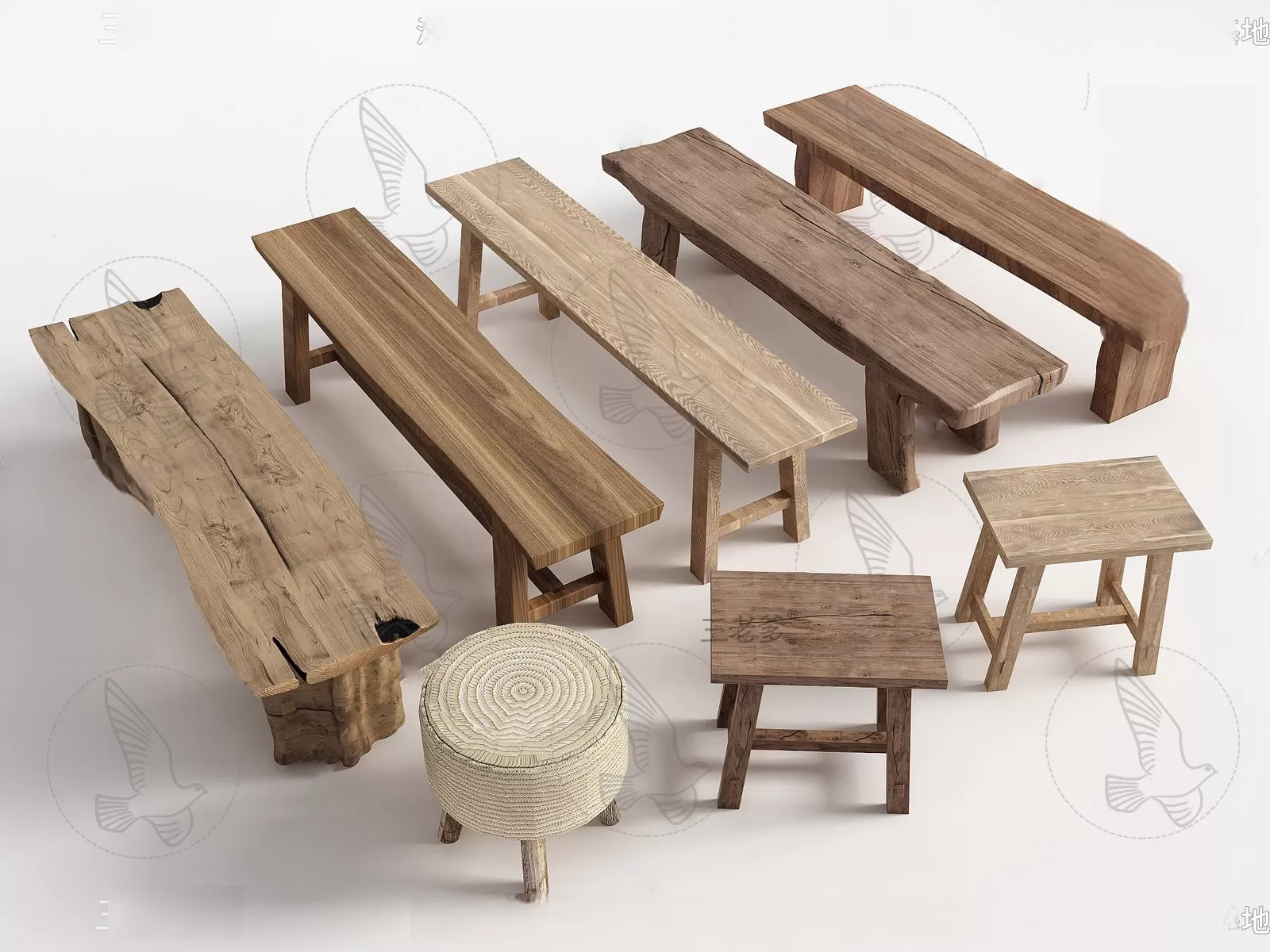WOODEN – NATURAL – CHAIR 3D MODELS – 013