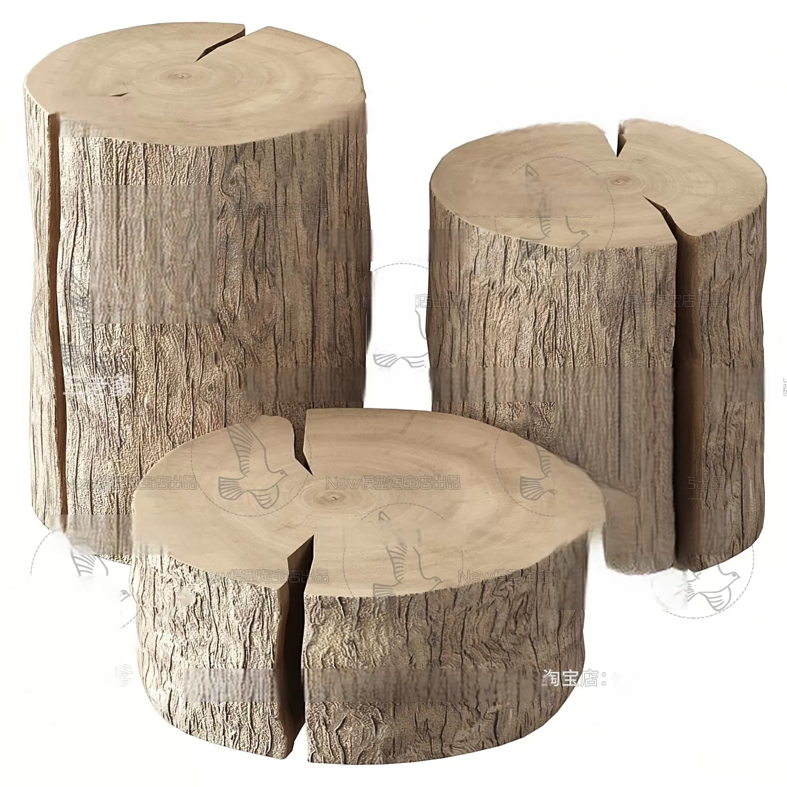 WOODEN – NATURAL – CHAIR 3D MODELS – 024