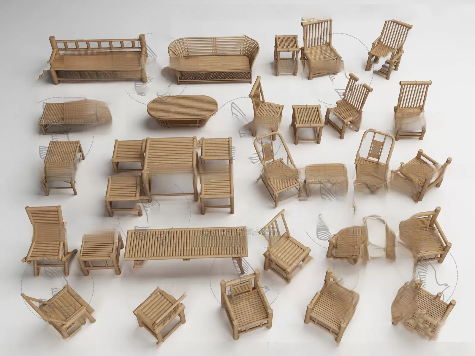 WOODEN – NATURAL – CHAIR 3D MODELS – 025