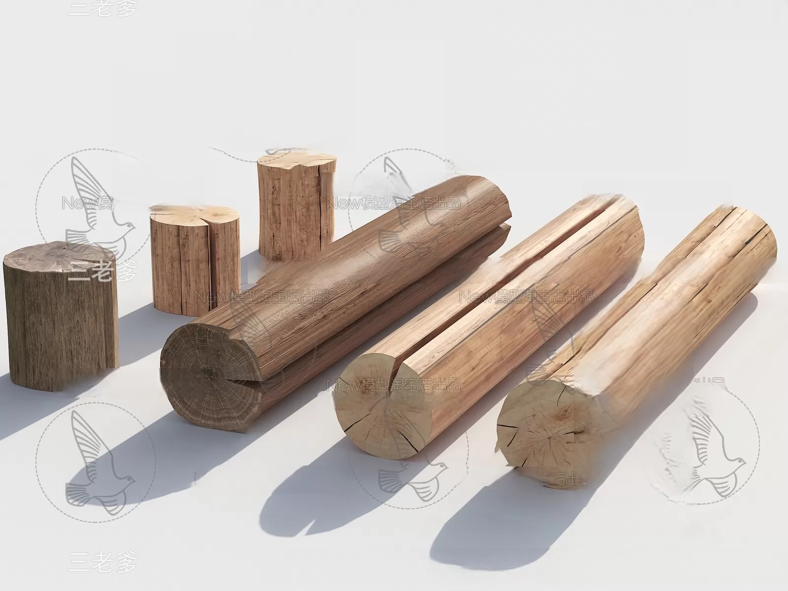 WOODEN – NATURAL – CHAIR 3D MODELS – 037