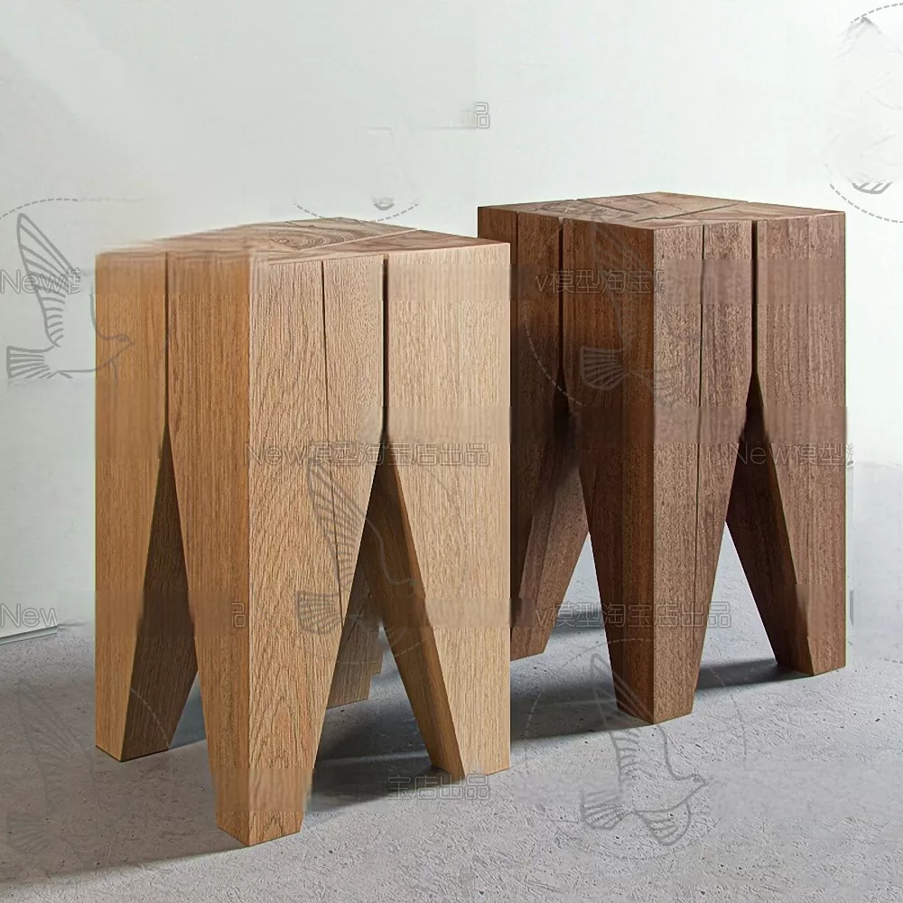 WOODEN – NATURAL – CHAIR 3D MODELS – 038