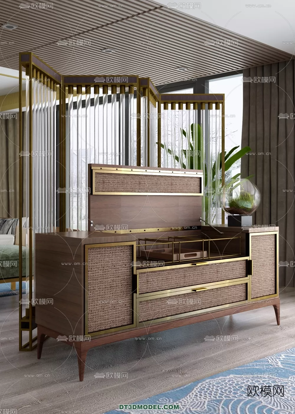 TV SHELF – 3DMODEL – MODERN – 001