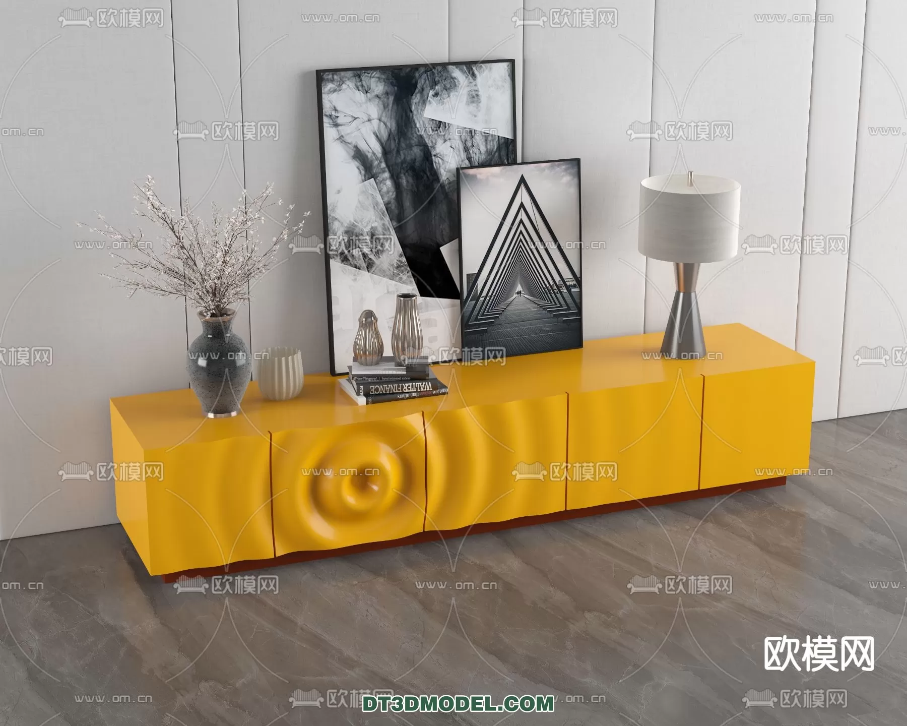 TV SHELF – 3DMODEL – MODERN – 004