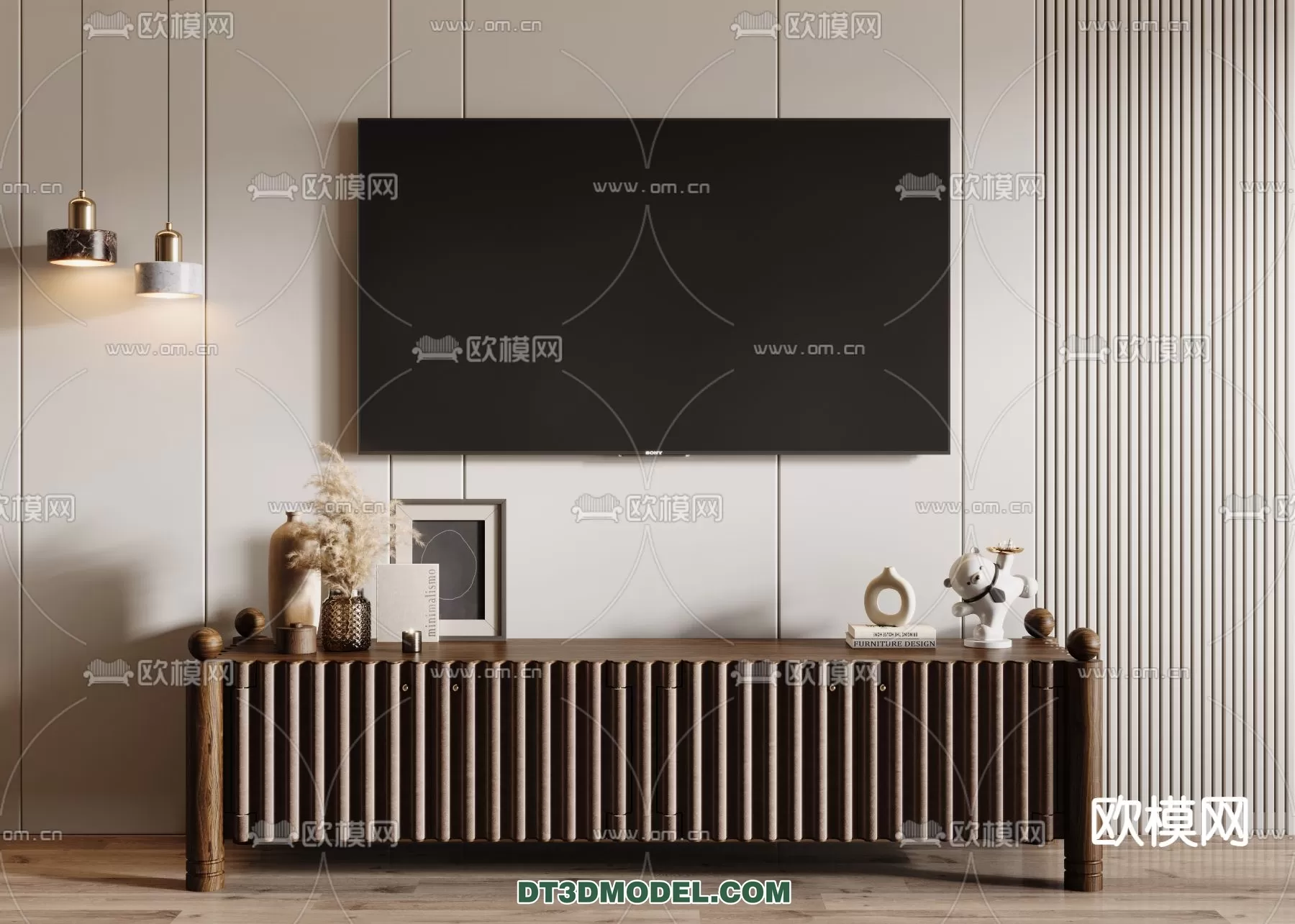 TV SHELF – 3DMODEL – MODERN – 005