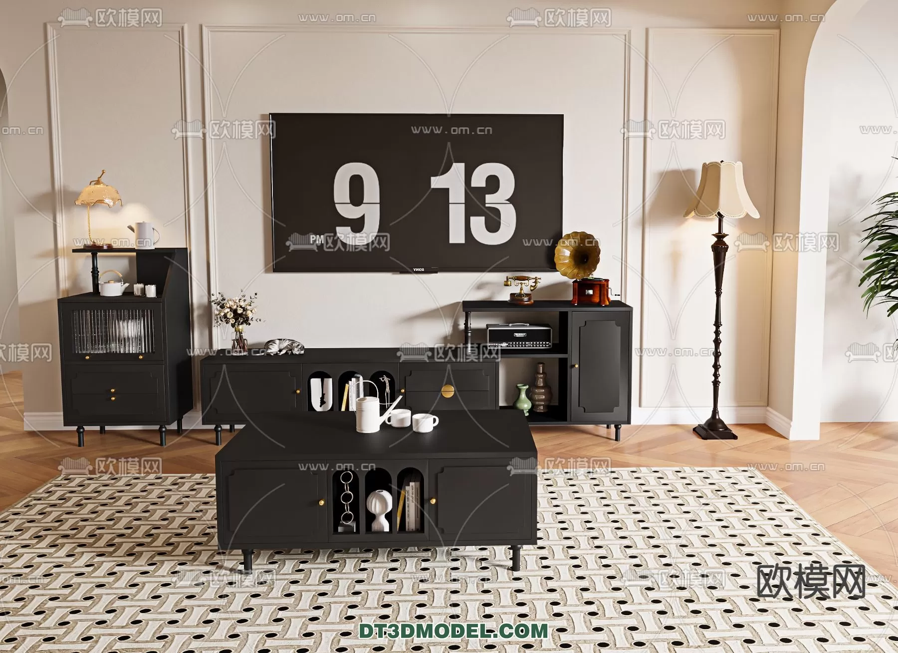 TV SHELF – 3DMODEL – MODERN – 006