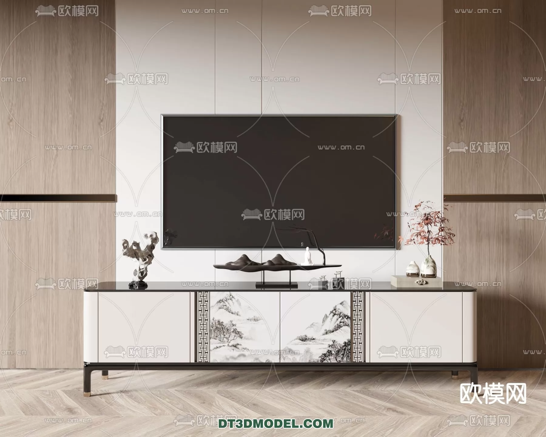 TV SHELF – 3DMODEL – MODERN – 010