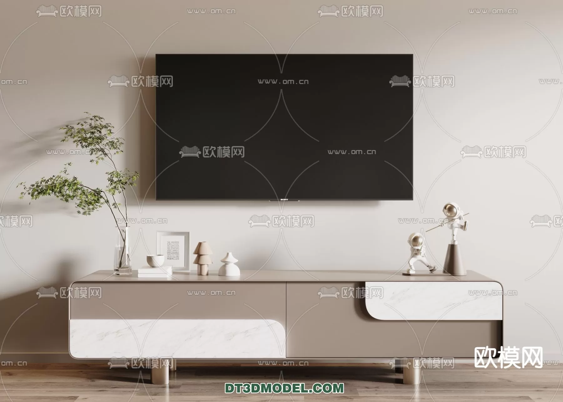 TV SHELF – 3DMODEL – MODERN – 011