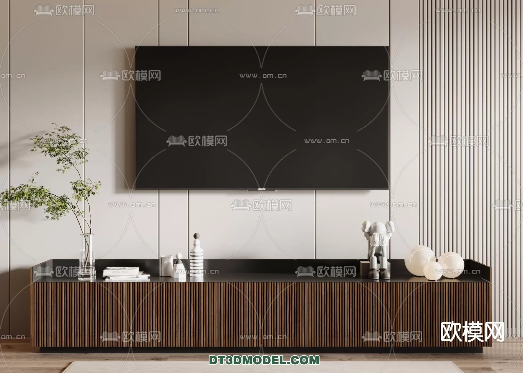 TV SHELF – 3DMODEL – MODERN – 013