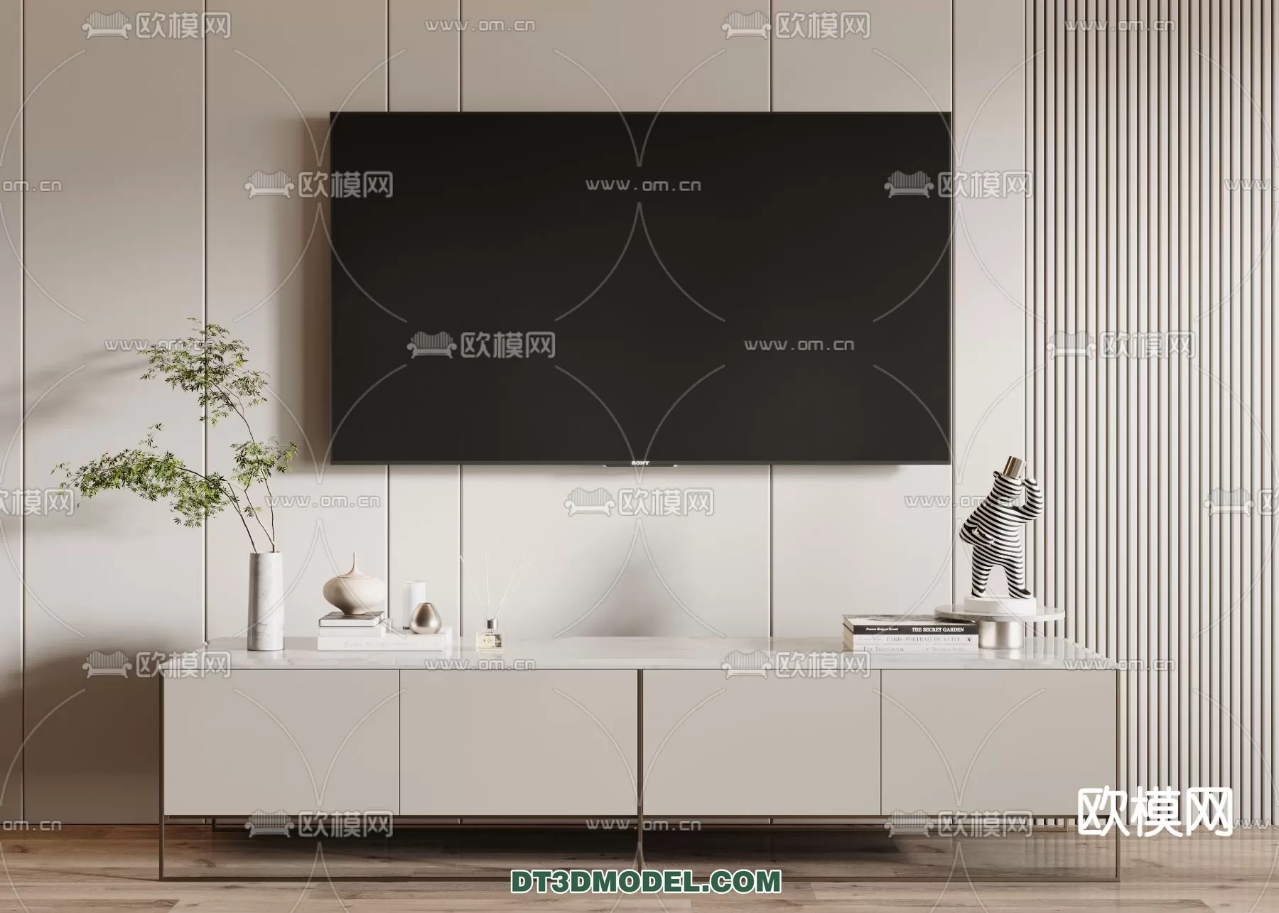 TV SHELF – 3DMODEL – MODERN – 014