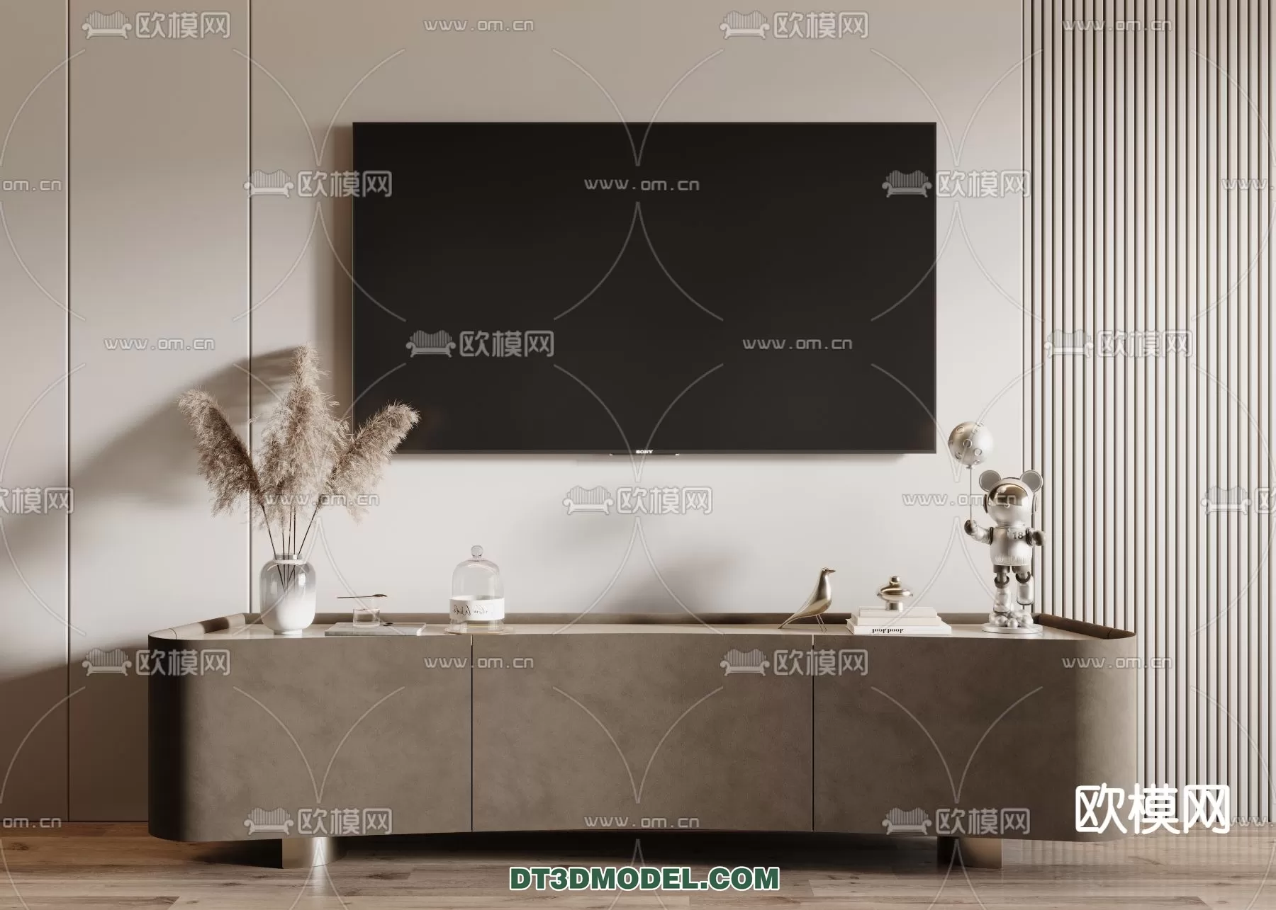 TV SHELF – 3DMODEL – MODERN – 016