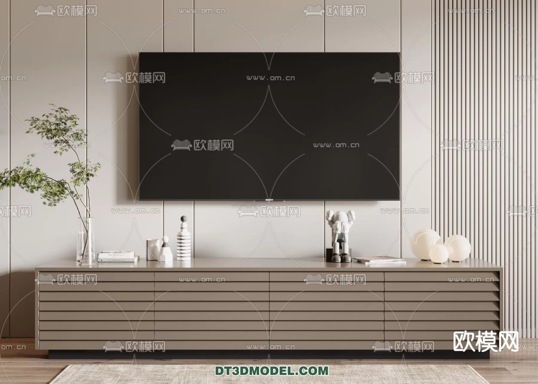 TV SHELF – 3DMODEL – MODERN – 019