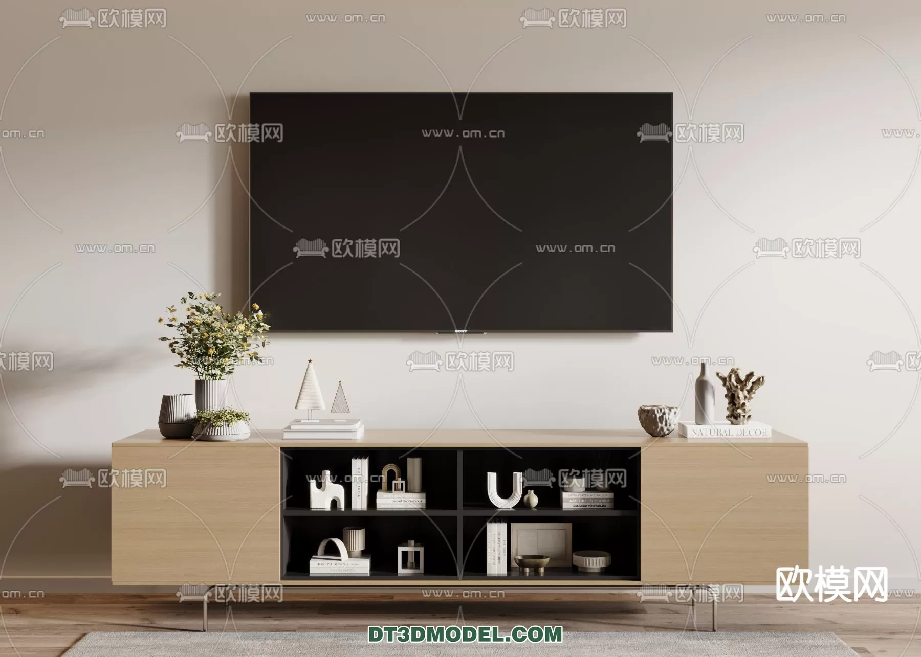 TV SHELF – 3DMODEL – MODERN – 022