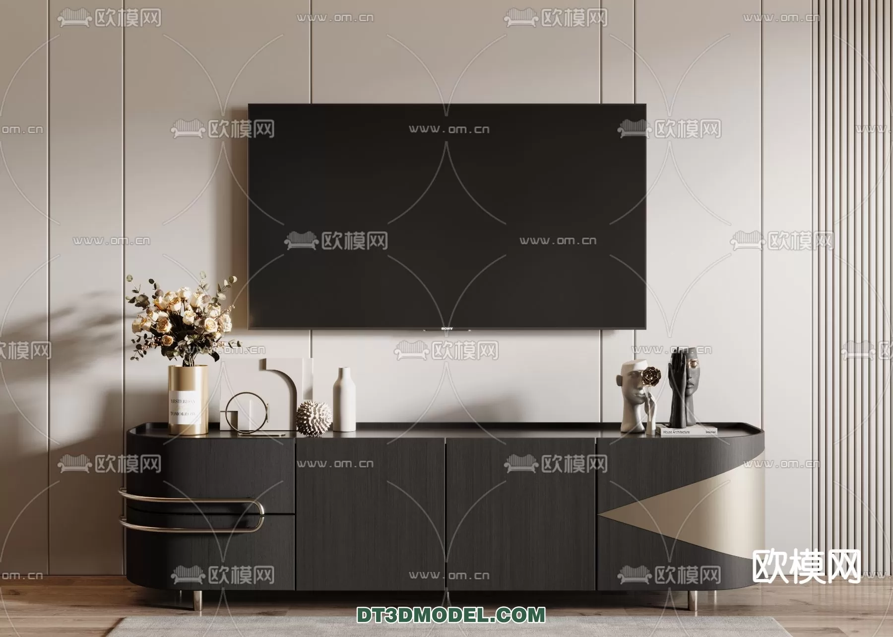 TV SHELF – 3DMODEL – MODERN – 023