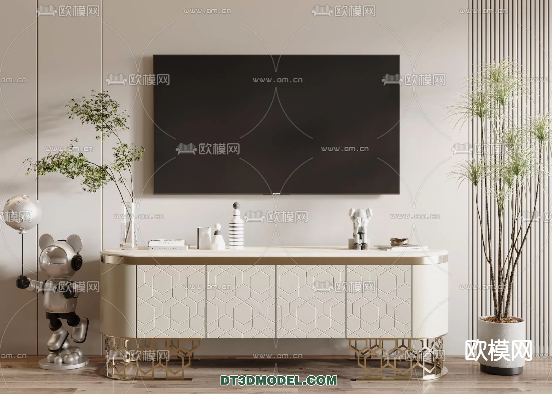 TV SHELF – 3DMODEL – MODERN – 029