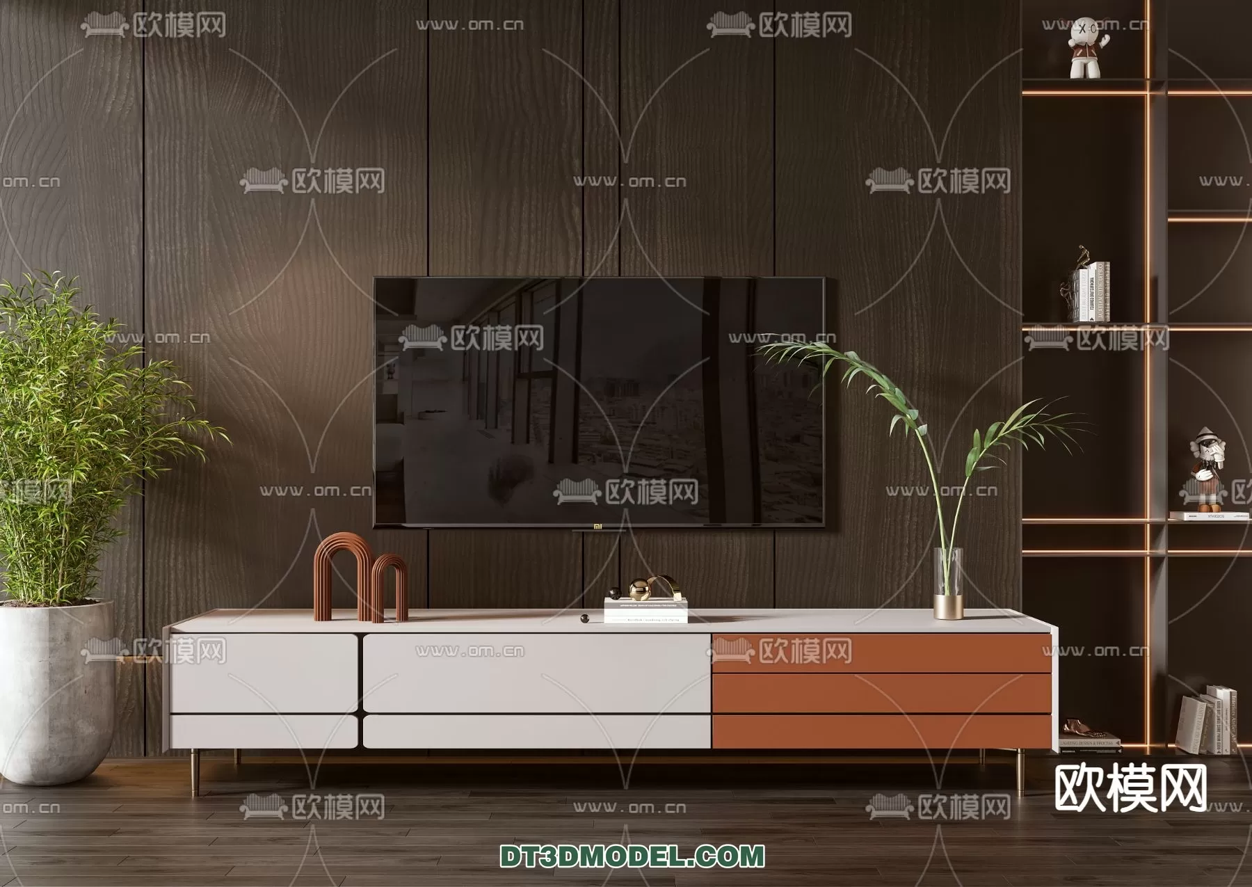 TV SHELF – 3DMODEL – MODERN – 034