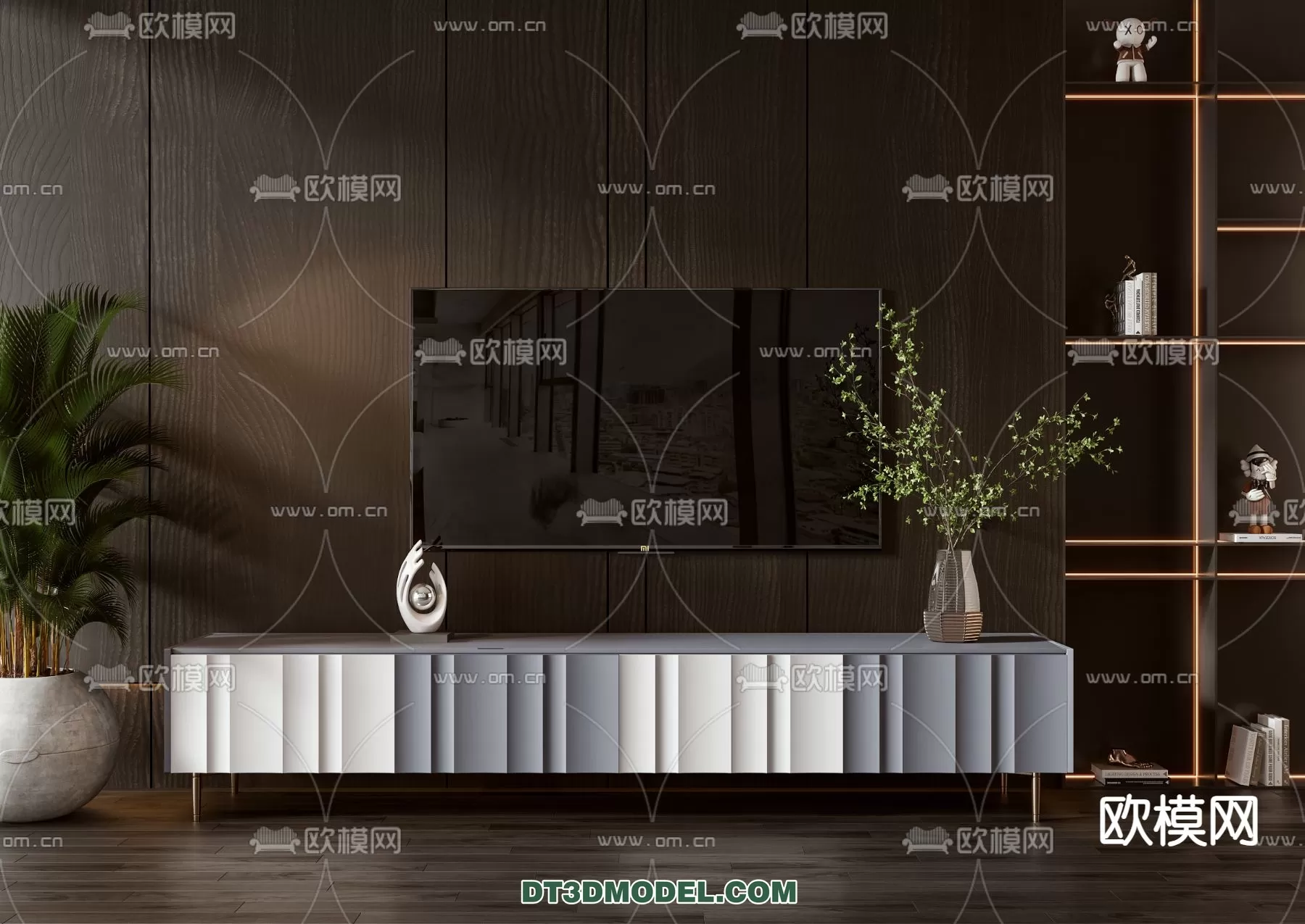TV SHELF – 3DMODEL – MODERN – 035