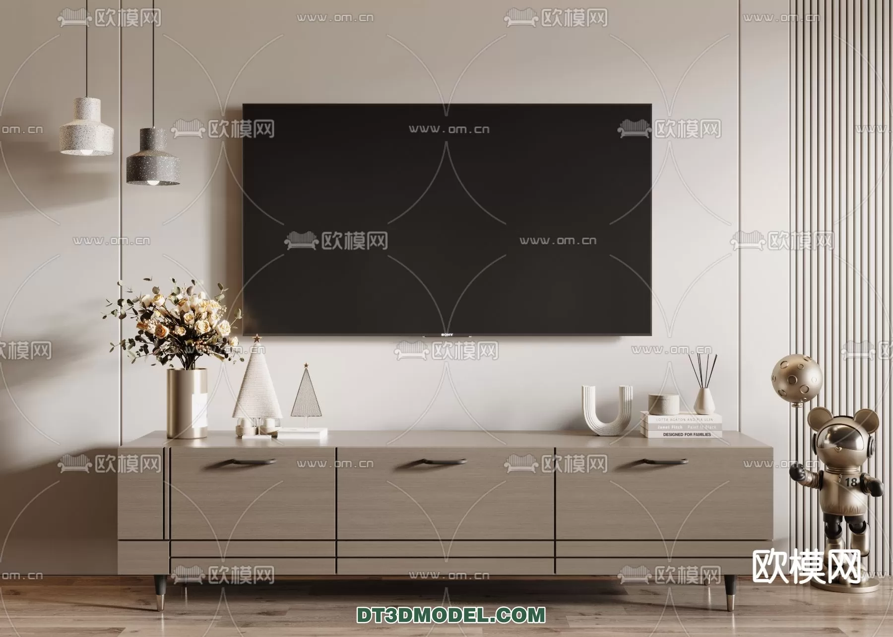 TV SHELF – 3DMODEL – MODERN – 041