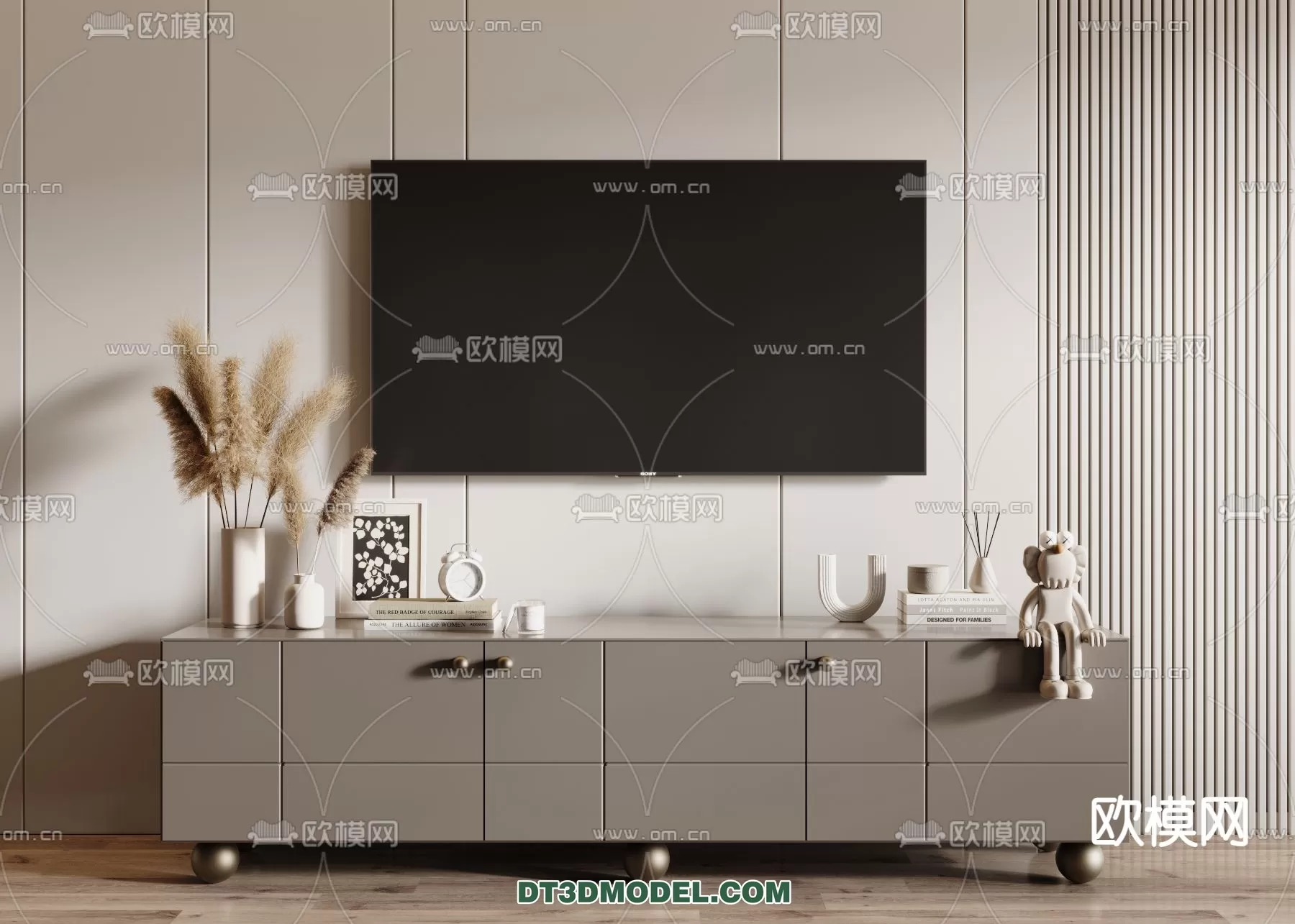 TV SHELF – 3DMODEL – MODERN – 042