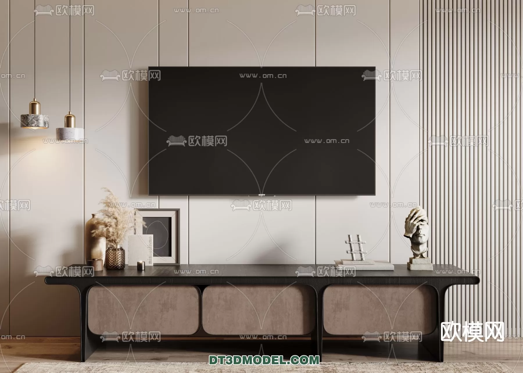 TV SHELF – 3DMODEL – MODERN – 043