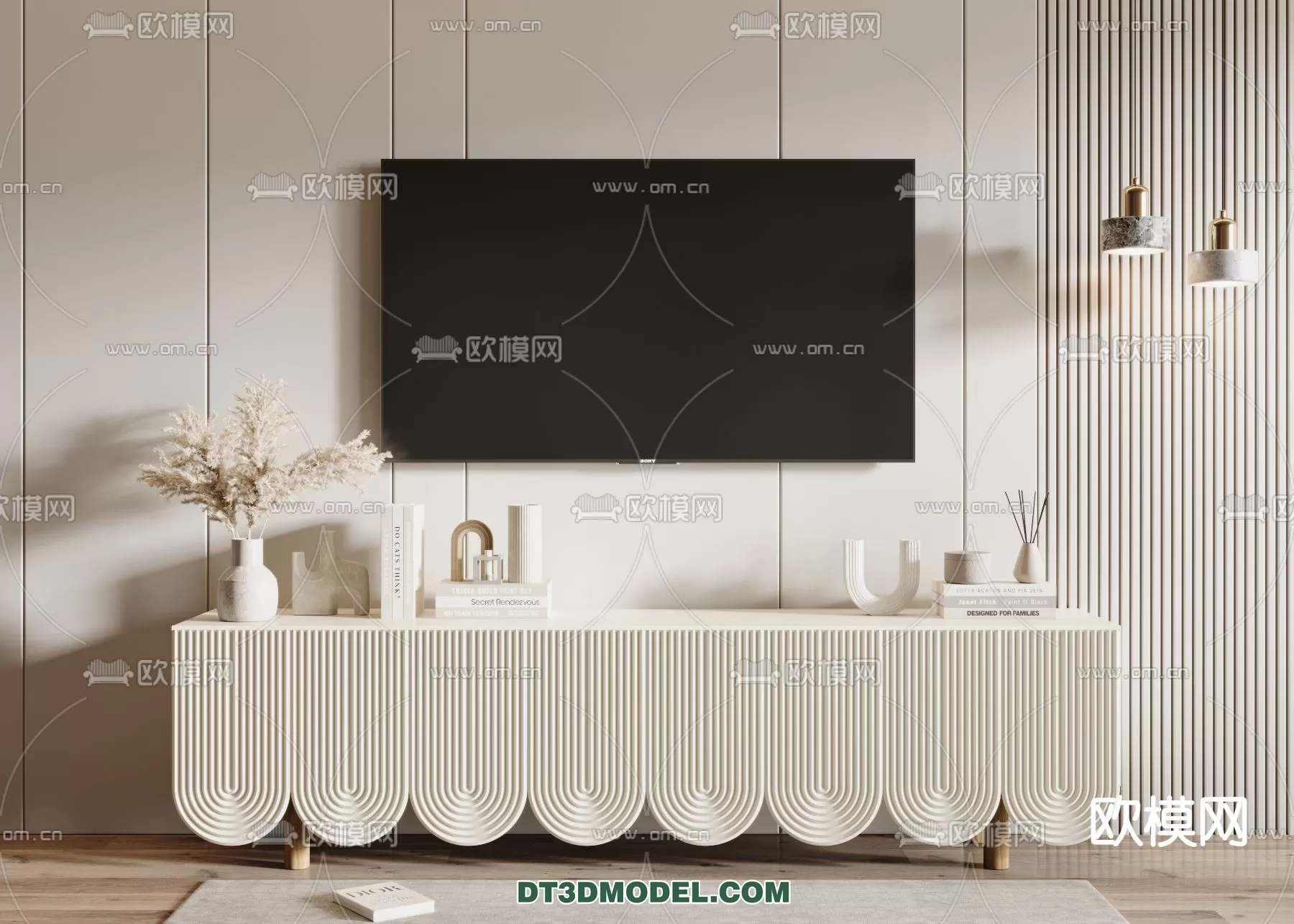 TV SHELF – 3DMODEL – MODERN – 044