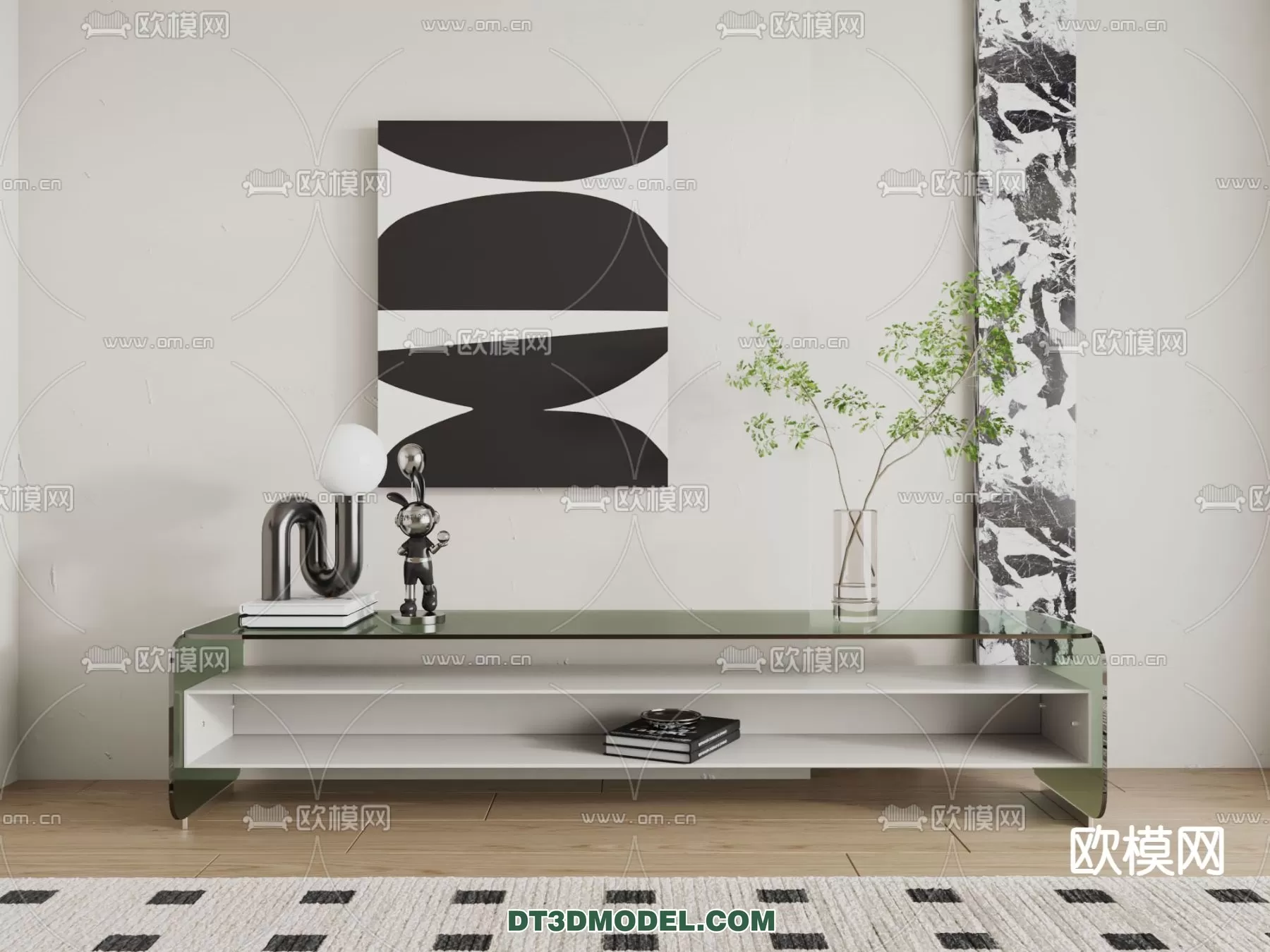 TV SHELF – 3DMODEL – MODERN – 051