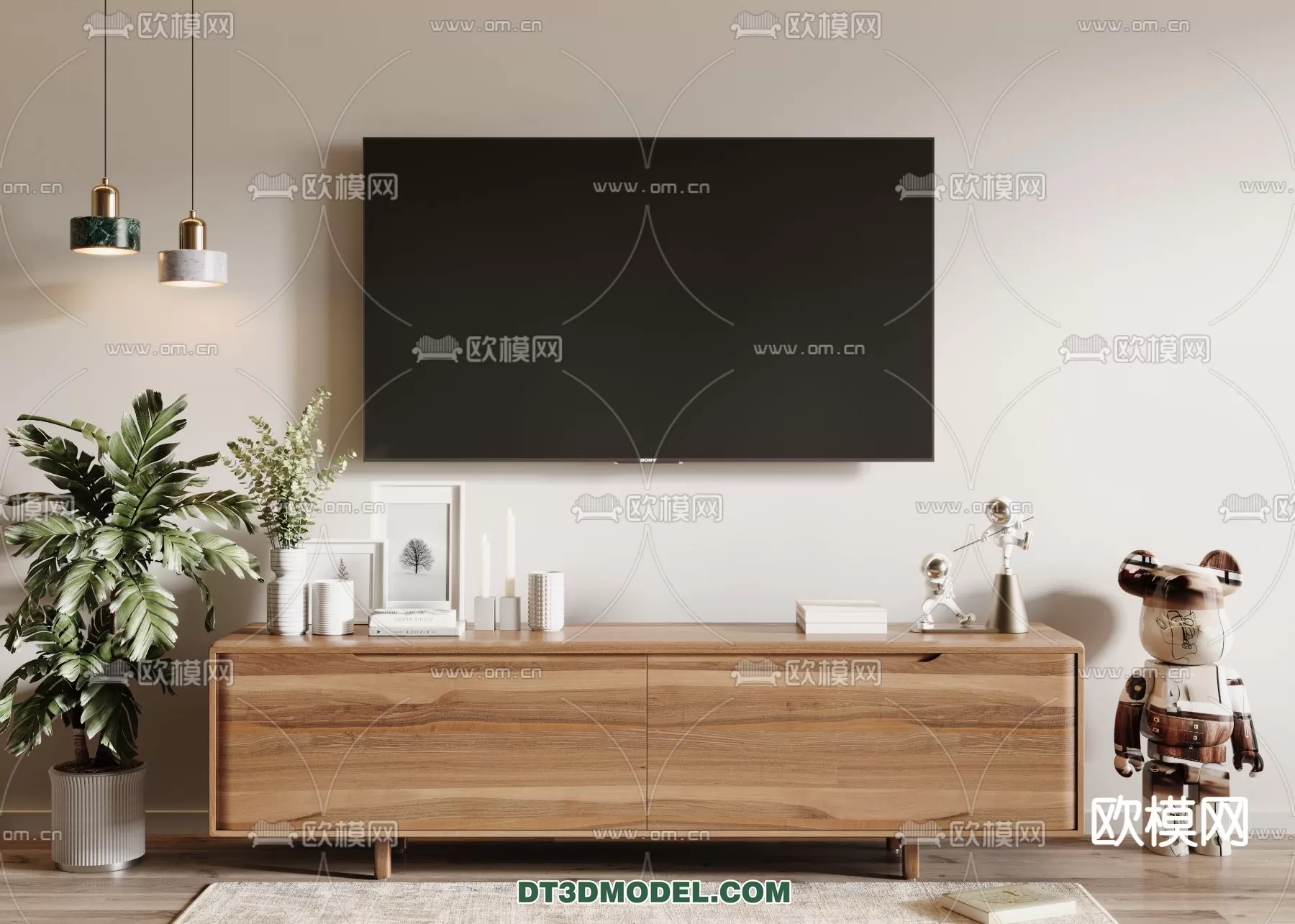 TV SHELF – 3DMODEL – MODERN – 058